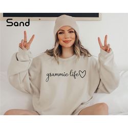 grammie life sweatshirt, grandma shirt, gift for grandma, grandparents sweater, grandmother birthday gift, mother's day