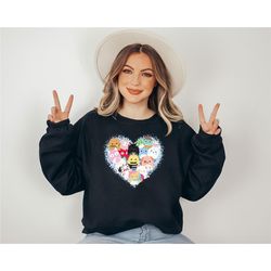 squishmallow hearth sweatshirt, squish squad sweatshirt, cute squishmallow sweatshirt, animal lover sweatshirt, cute ani