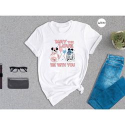 star wars valentine shirt, may the love be with you dead star shirt, the mandalorian darth vader stormtrooper tee, valen