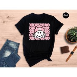 xoxo heart valentines day sweatshirt, valentines day xoxo kissing sweater, heart shirt, cute valentine shirt, cute valen