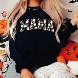 retro halloween mama sweatshirt, halloween mama sweatshirt, ghost mama hoodie, sas421