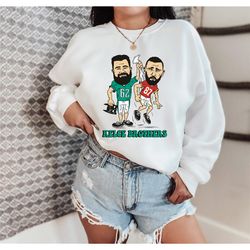 kelce and kelce / kelce brothers / unisex gildan 18000 sweatshirt / eagles crewneck / sportswear