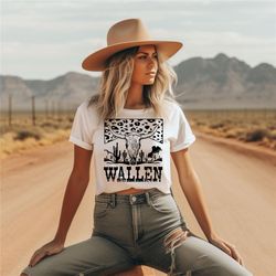 wallen country bull horns skull womens t-shirt / concert t-shirt / gift for her