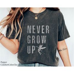 peter pan tinker bell never grow up sparkle shirt family matching walt disney world shirt gift ideas men women