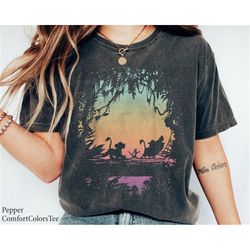 the lion king hakuna matata silhouette jungle trio shirt family matching walt disney world shirt gift ideas men women