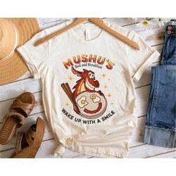 wake up with a smile mulan mushu&39s bed and breakfast shirt shirt walt disney world shirt gift ideas men women