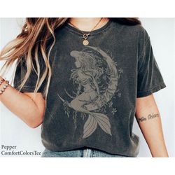 little mermaid ariel tattoo style shirt family matching walt disney world shirt gift ideas men women