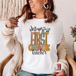 first grade teacher shirt, 1st grade teaching tee, grade level shirt, back to school, teacher crew or squad tee, dream t