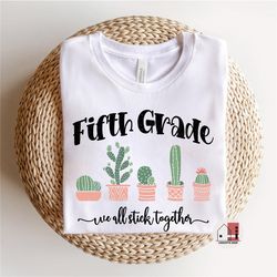 fifth grade teacher shirt, 5th grade teacher tee, fifth grade teacher shirts, matching teacher tees, elementary teacher