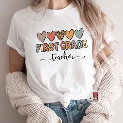 first grade teacher shirt, 1st grade teaching tee, grade level t-shirt, back to school, teacher crew or squad tee, dream