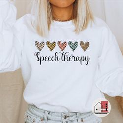 speech therapy sweatshirt, speech therapist sweater, slp shirt, speech language pathologist pullover, speech pathologist