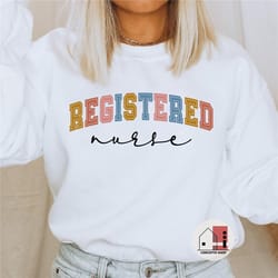 registered nurse sweatshirt, rn nurse sweatshirt, bsn degree graduation sweatshirt gift, registered nurse crewneck, nurs