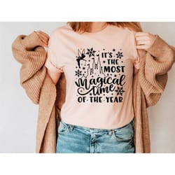 it's the most magical time of the year. christmas disney t-shirt.