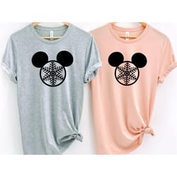 mickey snowflake disney t-shirt. disney christmas shirt.