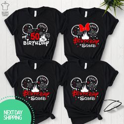 50th birthday shirt disney birthday squad minnie 50 years old shirt gift for 50th birthday birthday shirt for women 50th