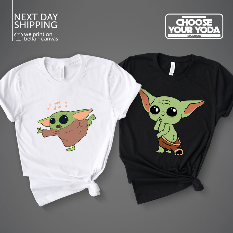 Baby Yoda T-shirt Cute Baby Yoda Shirt Star Wars Shirts Disney Star Wars Shirt Disney Trip Shirts Disney Baby Yoda T-shirt MRV1808.jpg