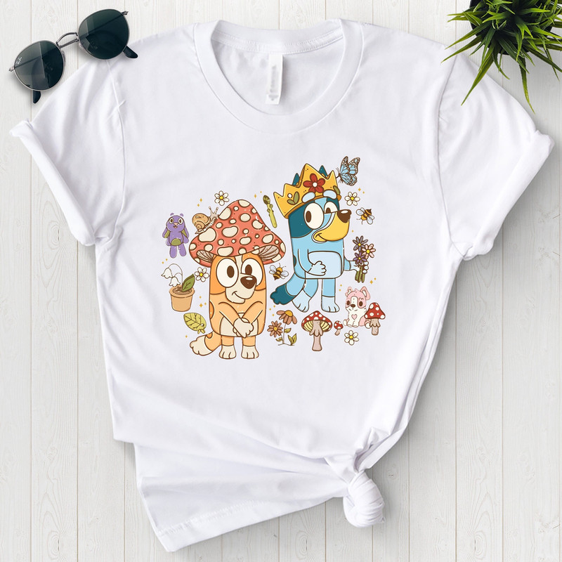 Bluey Mushroom World Trending Bingo Mushroom Shirt King Bluey Shirt Cute Bluey And Bingo Shirt 2023 Bluey King Shirt Mushroom Shirt  i998.jpg