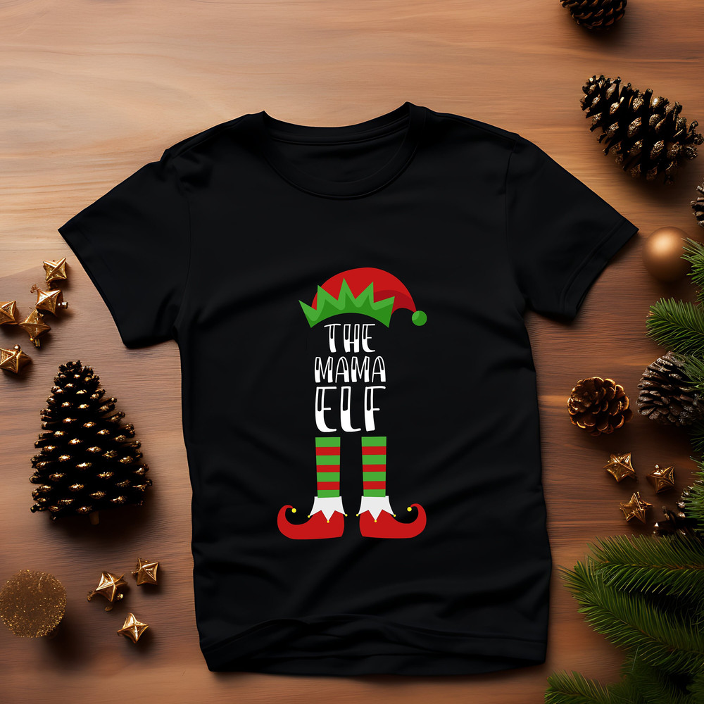 Christmas Outfit Shirt Christmas Shirt Christmas Outfit Gift Mama Elf Family Matching Group Christmas Tshirt Christmas Gift.jpg