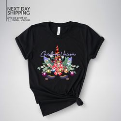 christmas unicorn tshirt hello winter tee christmas shirt holiday sweatshirt winter xmas hodie funny love christmas lon