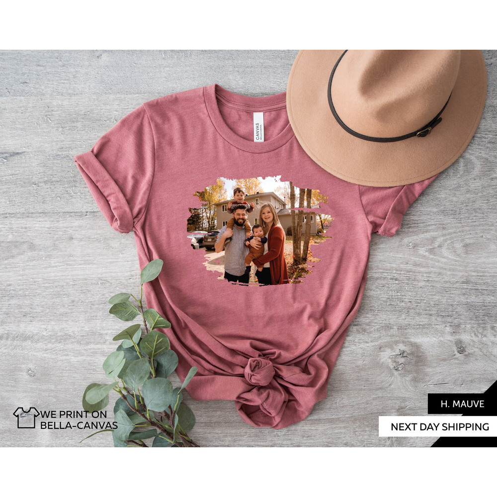 Custom T-shirt Picture Family, Custom T-Shirt Graphic, Your Photo Shirt, Unisex Shirt Personalized Gift, Customize T-shirt,Mothers Day AY37.jpg
