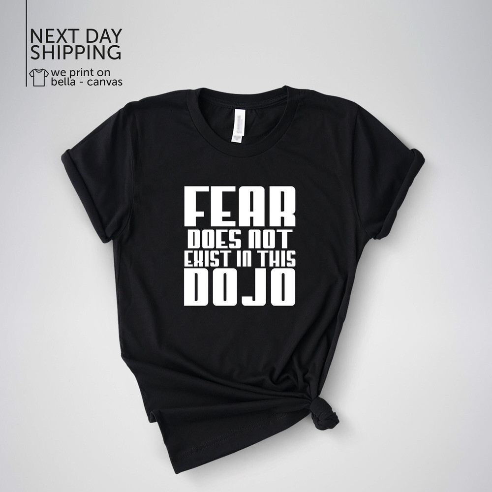 Fear Does Not Exist in This Dojo TV Series Cobra Christmas Unisex Short Sleeve T-Shirt Cobra ShIrt MRV1767.jpg