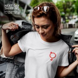 feminist fist feminism shirt female fist pocket logo shirt female tshirt future is female feminist shirt girl power mrv1