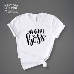 girl boss tee girl boss shirt funny slogan heavy cotton tee womens girl boss mrv1852