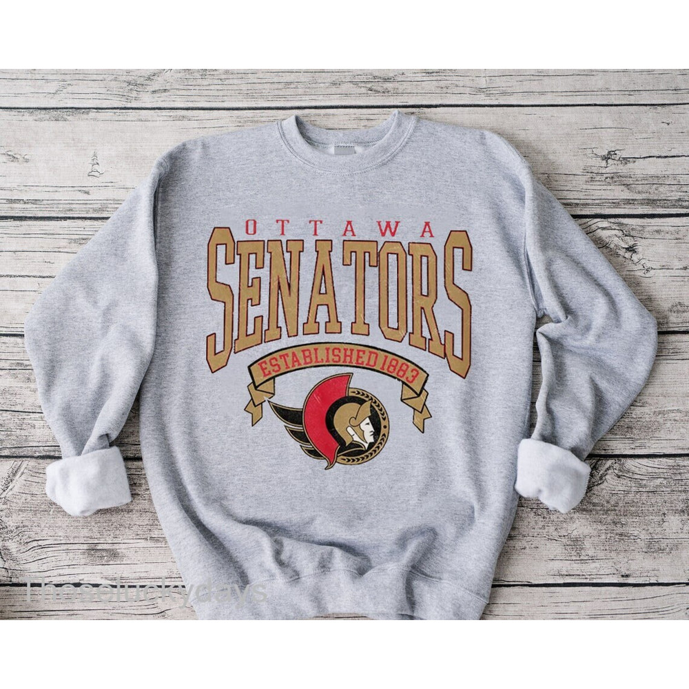 Ottawa Senators Vintage Sweatshirt, Vintage Sweatshirt, College Sweater, Hockey Fan Shirt, Ottawa Hockey Fan Gift, Retro Ottawa Hoodie.jpg