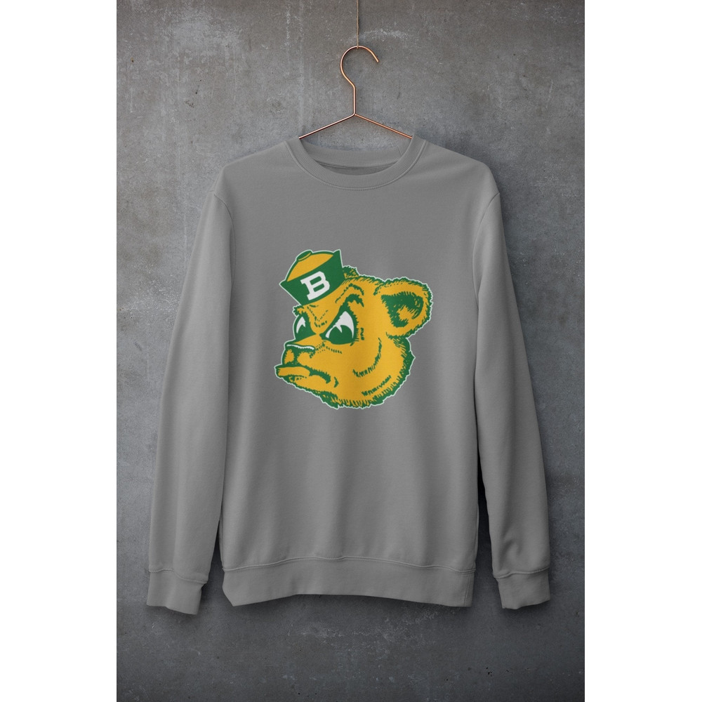 Baylor Sweatshirt, Vintage Baylor Bear Face Wearing Cap Crewneck Sweatshirt.jpg