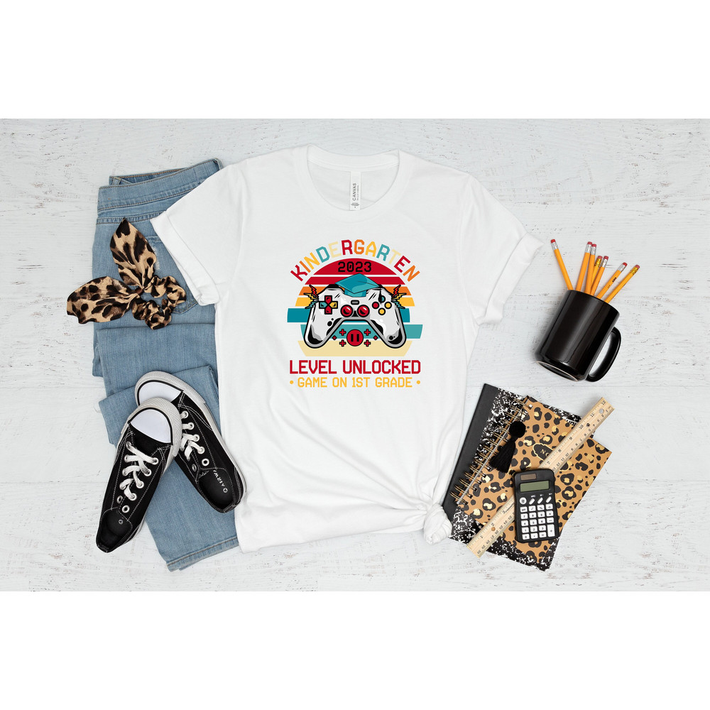 Kindergarten Level Unlocked Shirt, Game On 1st Grade Shirt, Kindergarten Shirt, Back To School Shirt, First Grade Shirt,Kindergarten Teacher.jpg