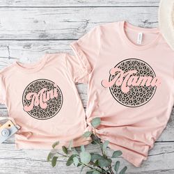 mama mini leopard shirt, mama shirt, mini shirt, new mom shirt, first mother's day shirt, new mom gift, happy mothers da