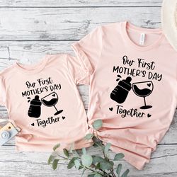 our first mother's day shirt, mama shirt, new mom shirt, mini shirt, mama mini shirt, mom shirt, happy mothers day shirt