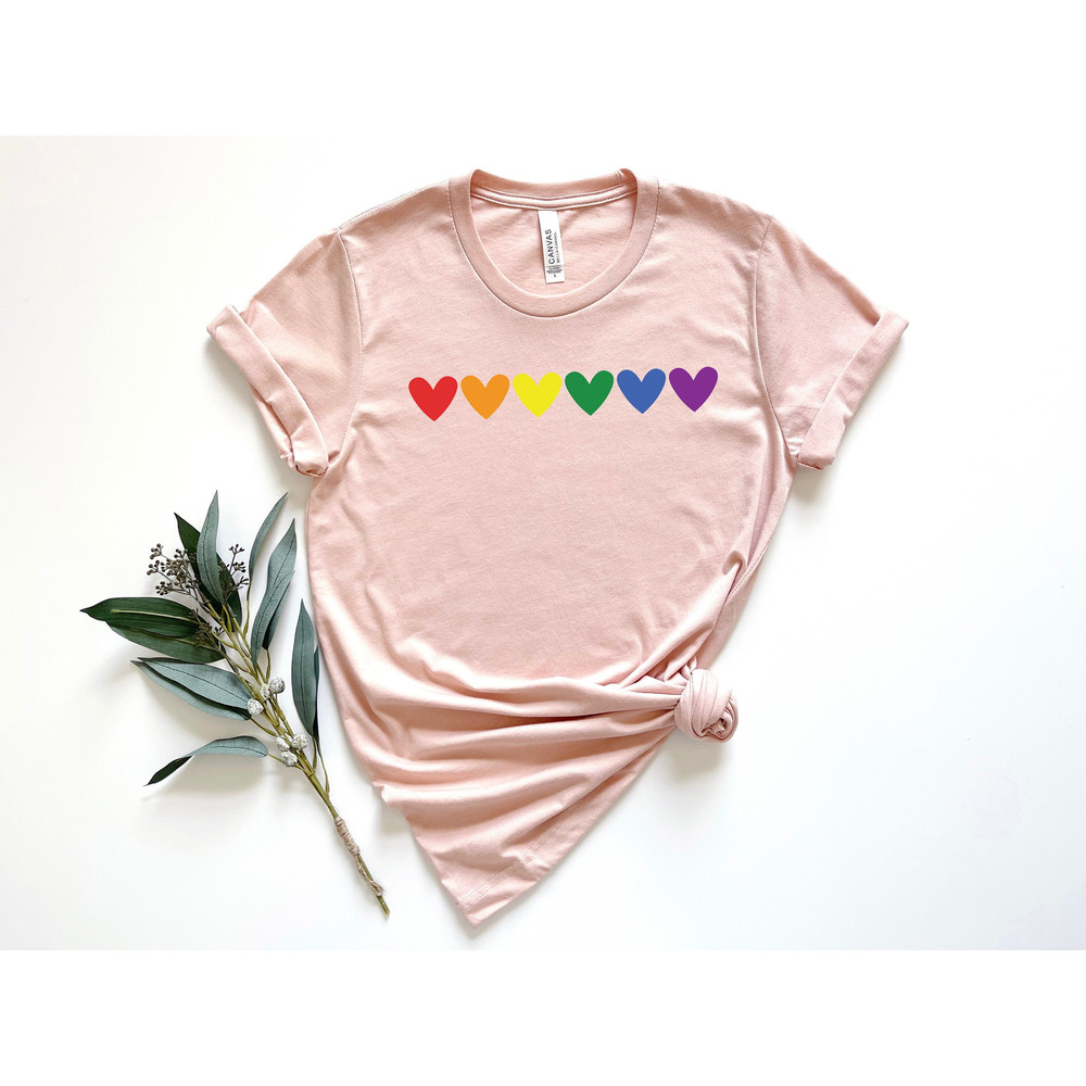 Pride Love Shirt, Pride Heart Shirt, Pride Peace Shirt, Pride Shirt, Pride Flag, LGBTQ Shirt, Lesbian Shirt, Gay Shirt, Pride Gift 1.jpg