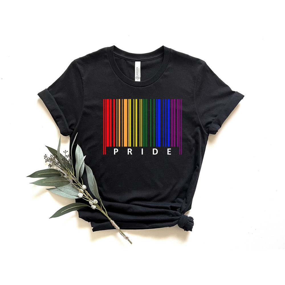 Pride Tag Shirt, Pride Barcode Shirt, Pride Rainbow Shirt, Pride Shirt, Pride Flag, LGBTQ Shirt, Lesbian Shirt, Gay Shirt, Pride Gift.jpg