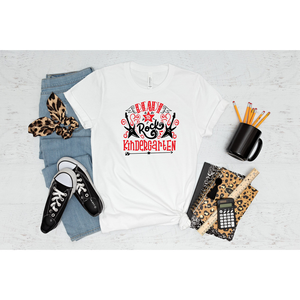 Ready To Rock Kindergarten Shirt, Kindergarten Squad Shirt, Back To School Shirt, Musical Kindergarten Shirt, Kindergarten Teacher Shirt.jpg