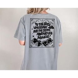 comfort colors acotar-inspired t-shirts, velaris city skyline apparel, night court symbol shirts, court of dreams mercha