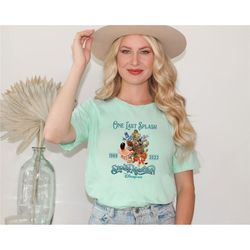 disney one last splash mountain 1989 brer rabbit bear fox retro shirt, wdw magic kingdom unisex t-shirt family birthday