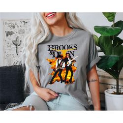 comfort colors brooks and dunn shirt,country fan merchandise, classic country band tee, country music apparel