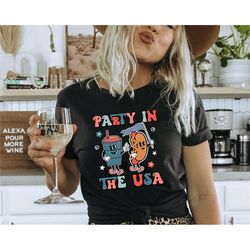 party in the usa shirt, gift for 4th of july crew, 4th of july party shirt, the land of the free shirt, independence day