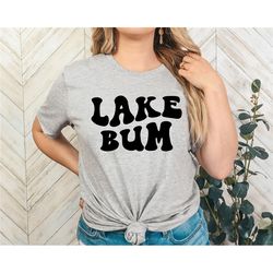 lake bum shirt for women lake tees lake life tshirt comfort colors girls lake trip t-shirt summer vacation clothing lake