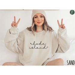 rhode island sweatshirt, womens rhode island crewneck, home state shirt, moving to rhode island gift, rhode island trave
