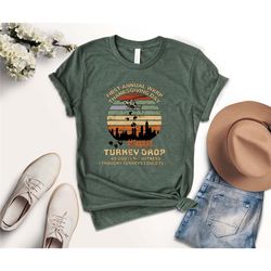 first annual wkrp thanksgiving day turkey drop t-shirt, funny thanksgiving shirt, gift for thanksgiving outfit, cool tha