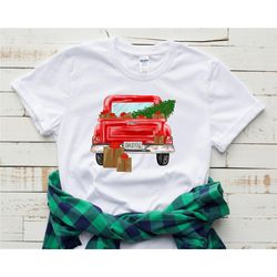 christmas truck shirt, christmas holiday gift idea shirt, christmas matching family shirts, holiday truck shirt, holiday