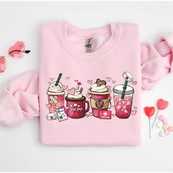 valentine pink coffee nurse sweatshirt, valentine nursing sweatshirt, nicu nurse valentine shirt