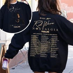 rod wave nostalgia sweatshirt, rap music shirt 2 sides, vintage y2k sweatshirt, retro tour sweatshirt