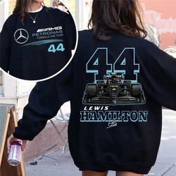 double side lewis hamilton formula one sweatshirt, mercedes f1 team shirt, f1 racing shirt