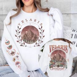 velaris sweatshirt, velaris city of starlight sweatshirt, the night court shirt,sjm merch shirt, city of starlight sweat