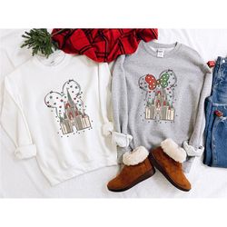 christmas minnie mickey sweatshirt, disney xmas couple sweaters, cute disney matching couple hoodies, disney land family