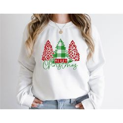 merry christmas plaid tree sweatshirt, christmas tree sweaters, xmas tree matching hoodies, xmas family sweats, christma