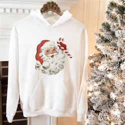 christmas santa claus sweatshirt, xmas santa sweaters, santa claus retro hoodie, xmas vintage santa sweat, xmas santa ho